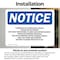 Signmission Flammable Or Combustible Liquids Vapors OSHA Notice Sign, Vinyl Decal, 14in W x 10in L, 2PK OS-2PACK-NS-D-1014-L-12776 - alternate 3